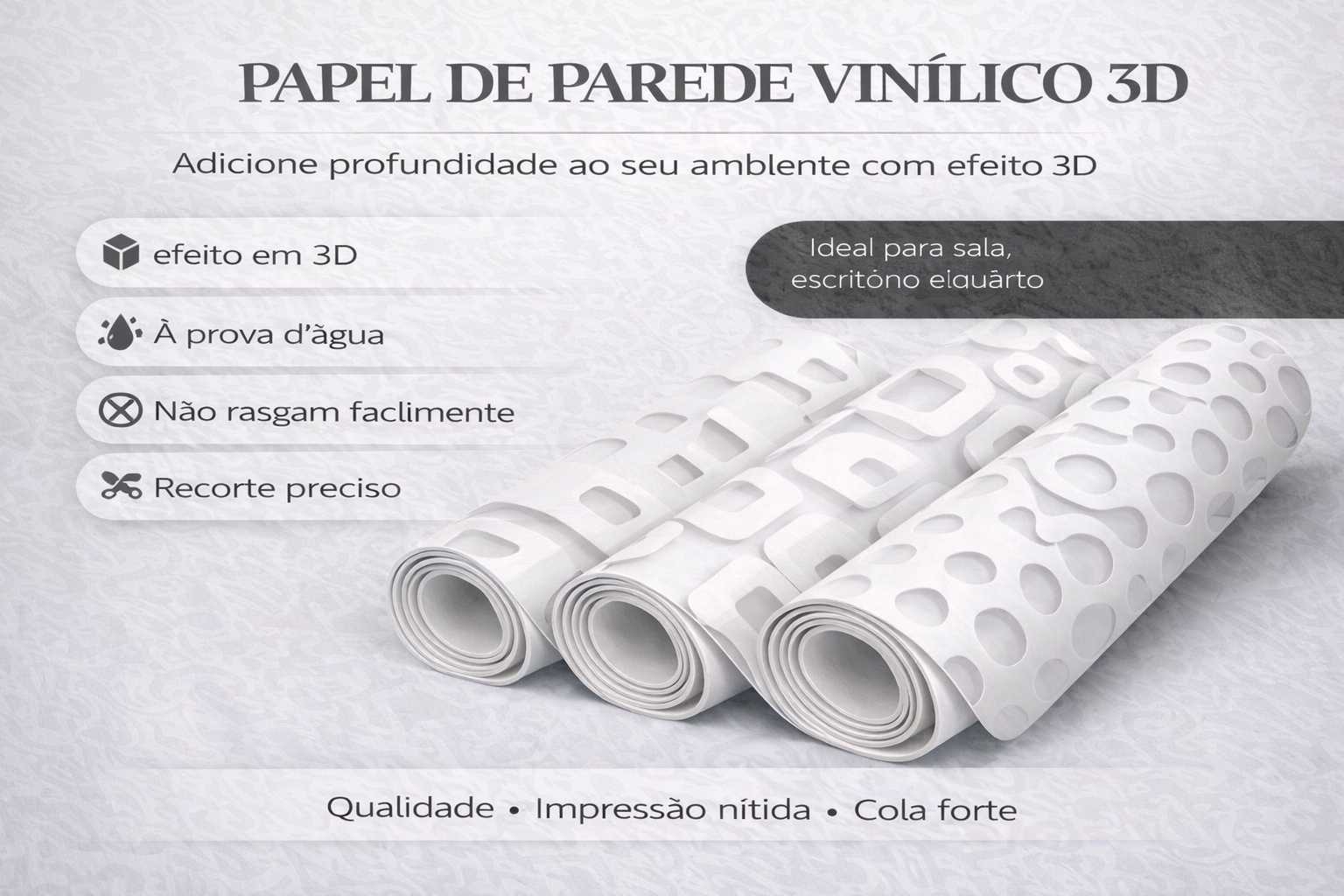 Papel de Parede Adesivo Vinilico Lavável 3D DIVERSOS varios modelos Quarto,Sala, Cozinha,Banheiro