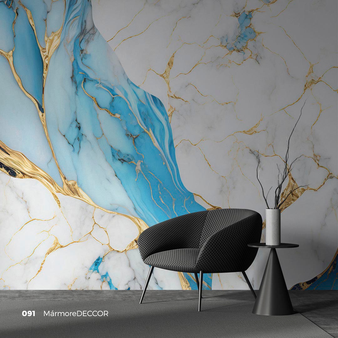 Papel de Parede Adesivo Vinilico Lavável Mármore Vários Modelos Quarto,Sala, Cozinha,Banheiro mt2 - Imagem 4
